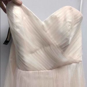 ALLURE gorgeous BLUSH bridesmaids or wedding dress that’s stunning. Amazing!